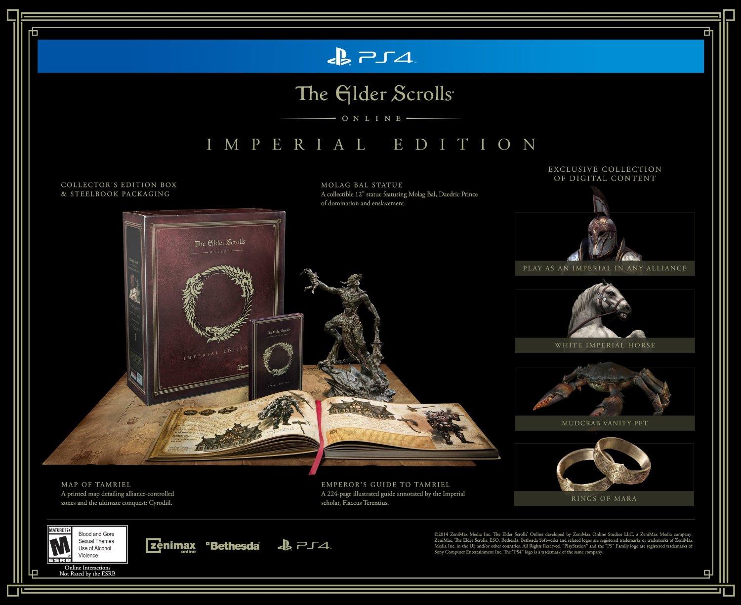 TESO Imperial Editions and Pre-Order Bonuses Officially Announced Along with New Trailer