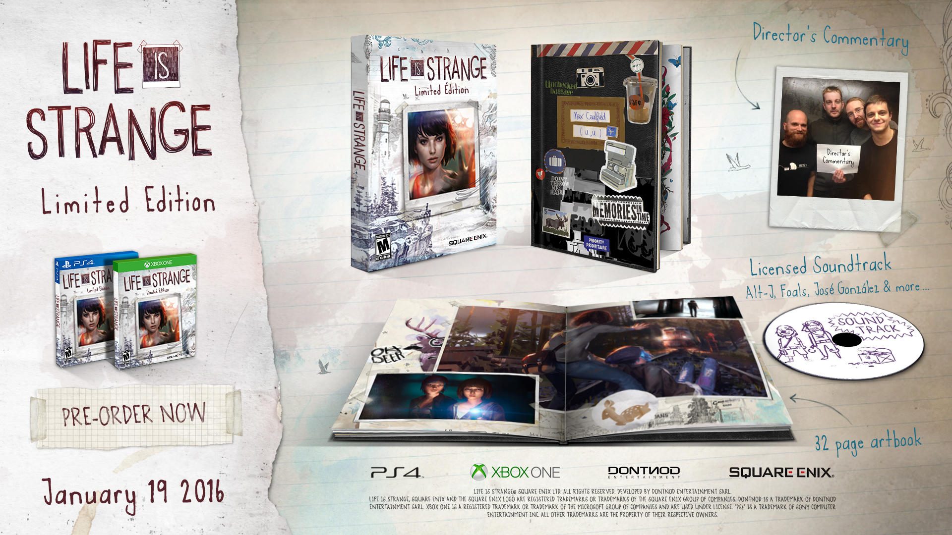 Physical Version Of Square’s Life Is Strange Coming In Limited Quantities